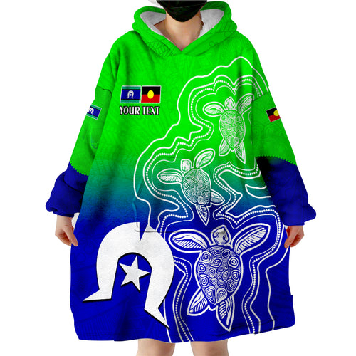 custom-personalised-naidoc-week-2022-torres-strait-islanders-with-aboriginal-turtles-wearable-blanket-hoodie