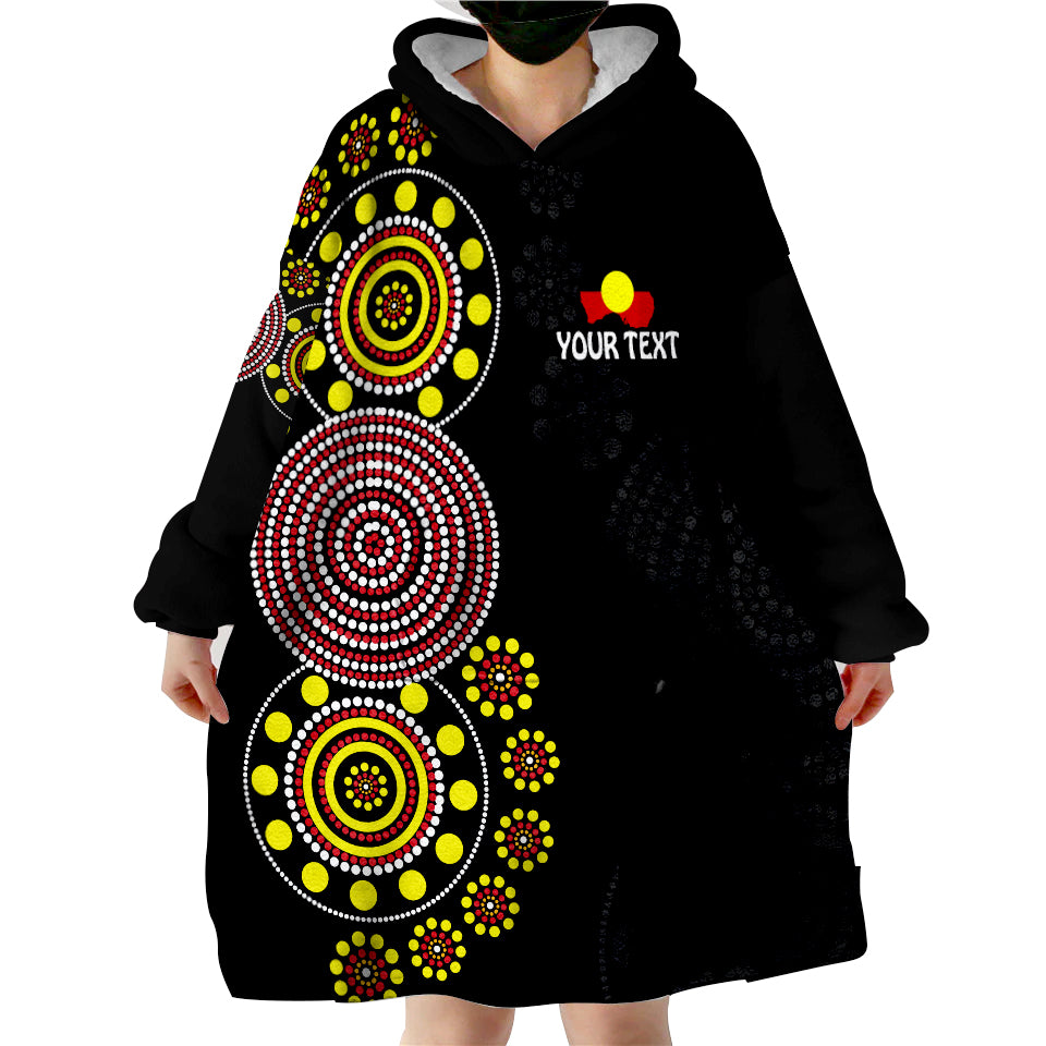 custom-personalised-naidoc-week-2022-version-aboriginal-dot-get-up-wearable-blanket-hoodie