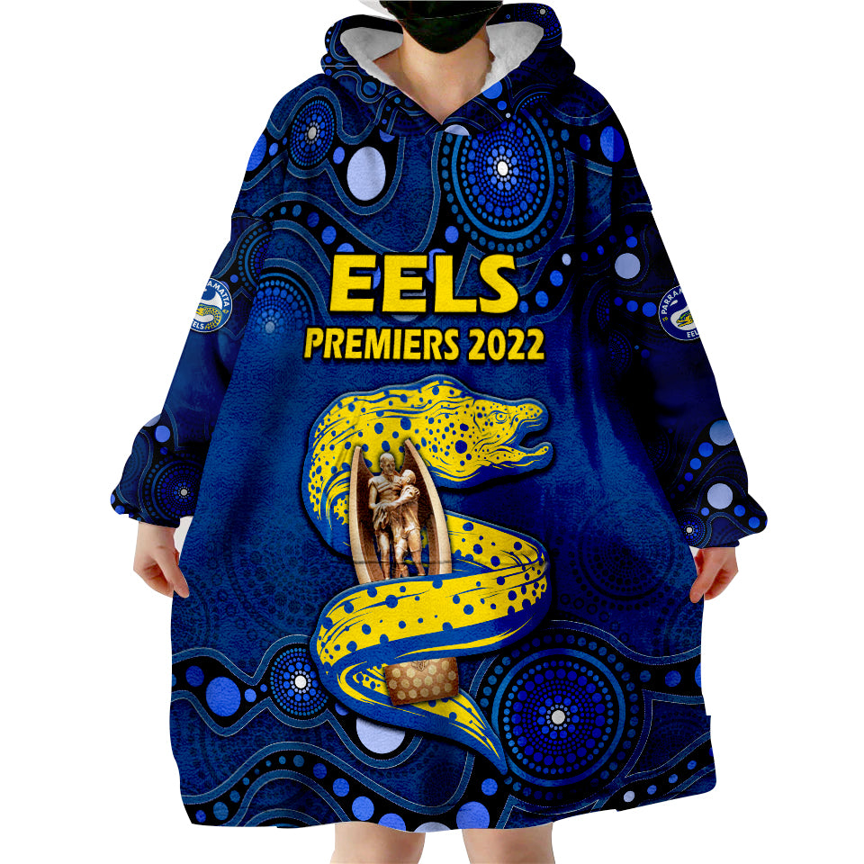 custom-personalised-parramatta-eels-rugby-premiers-2022-eels-champion-aboriginal-dot-blue-style-wearable-blanket-hoodie