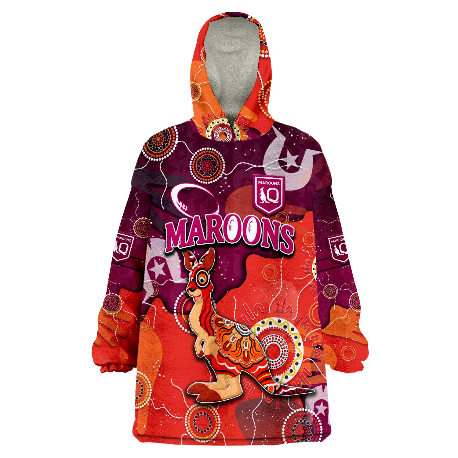 custom-personalised-queenslanders-rugby-naidoc-week-2022-aboriginal-style-wearable-blanket-hoodie