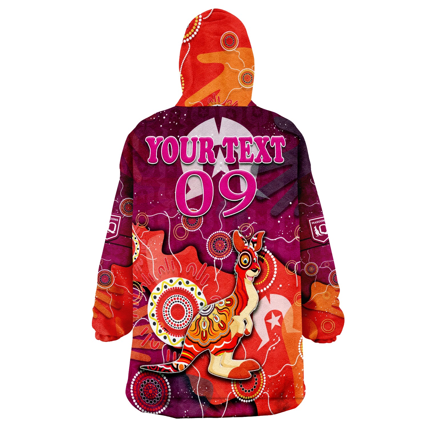 custom-personalised-queenslanders-rugby-naidoc-week-2022-aboriginal-style-wearable-blanket-hoodie