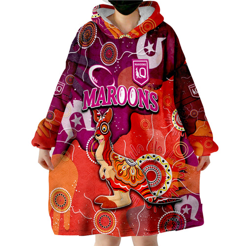 custom-personalised-queenslanders-rugby-naidoc-week-2022-aboriginal-style-wearable-blanket-hoodie