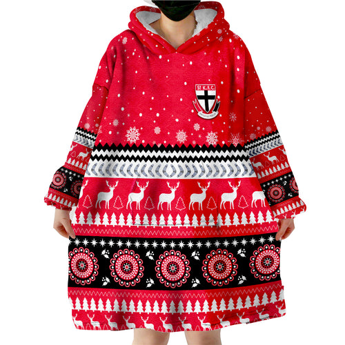custom-personalised-saints-christmas-indigenous-st-kilda-football-wearable-blanket-hoodie
