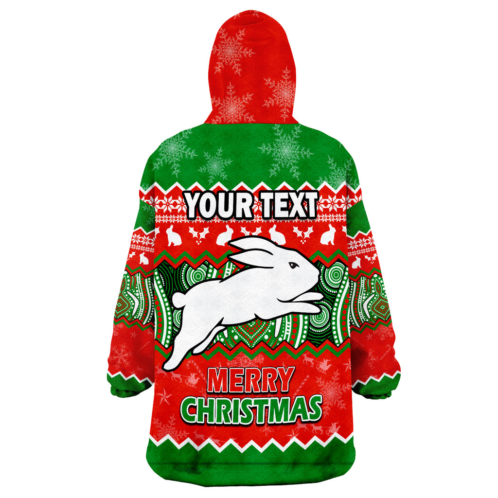 custom-personalised-south-sydney-rabbitohs-aboriginal-christmas-vibe-wearable-blanket-hoodie