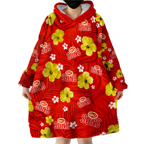 custom-personalised-suns-football-gold-coast-premiers-tropical-flowers-simple-wearable-blanket-hoodie