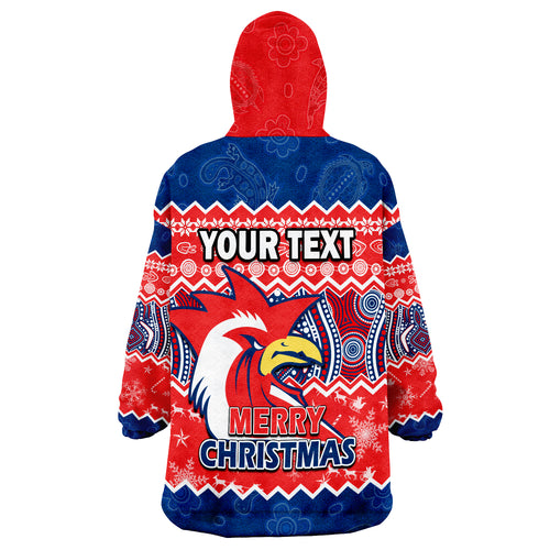 custom-personalised-sydney-aboriginal-roosters-christmas-vibe-wearable-blanket-hoodie