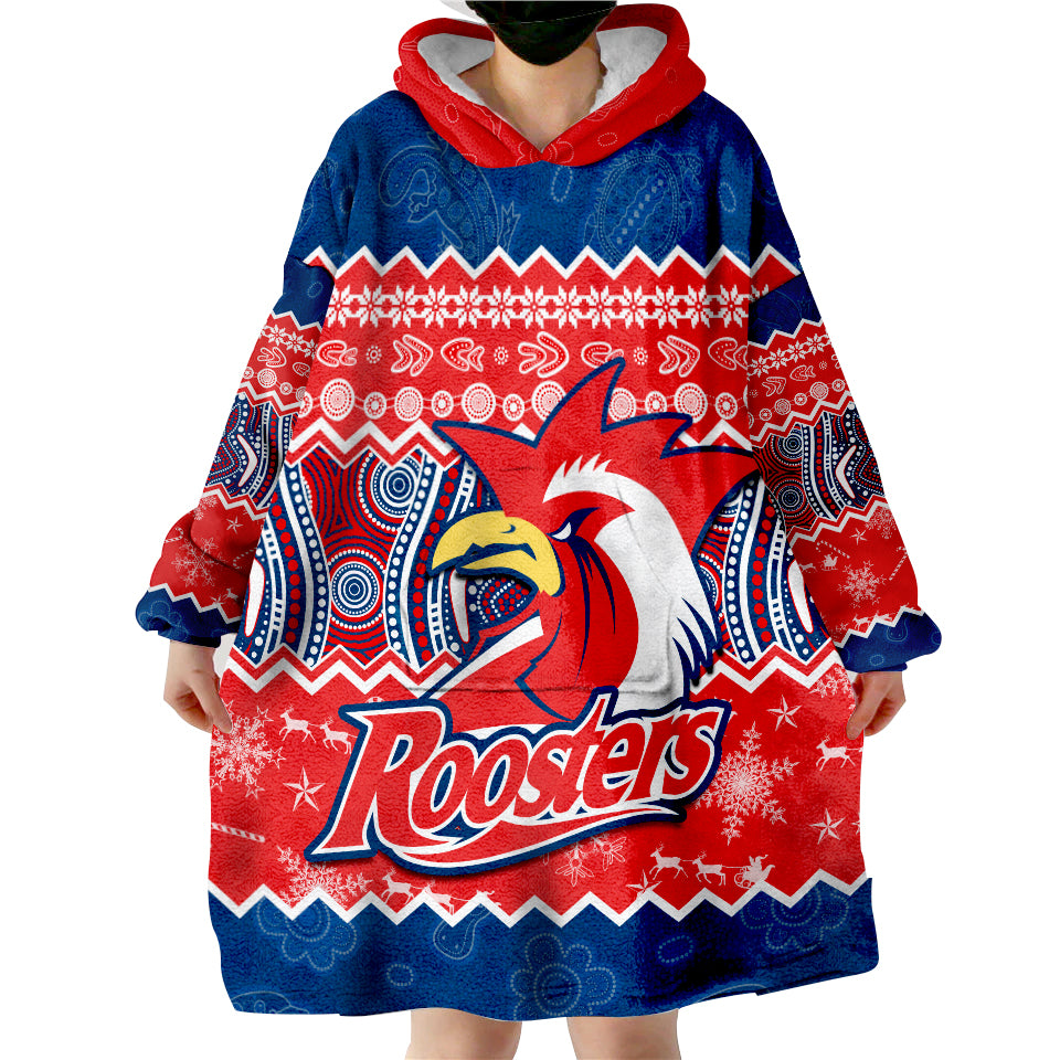 custom-personalised-sydney-aboriginal-roosters-christmas-vibe-wearable-blanket-hoodie