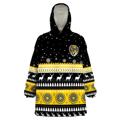 custom-personalised-tigers-christmas-indigenous-richmond-football-wearable-blanket-hoodie