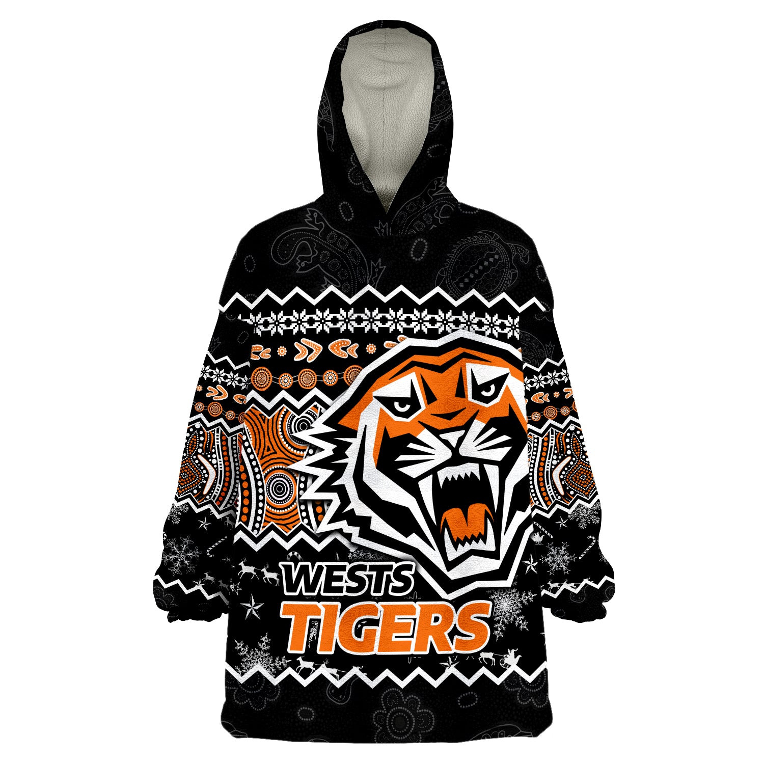 custom-personalised-wests-tigers-aboriginal-christmas-vibe-black-version-wearable-blanket-hoodie