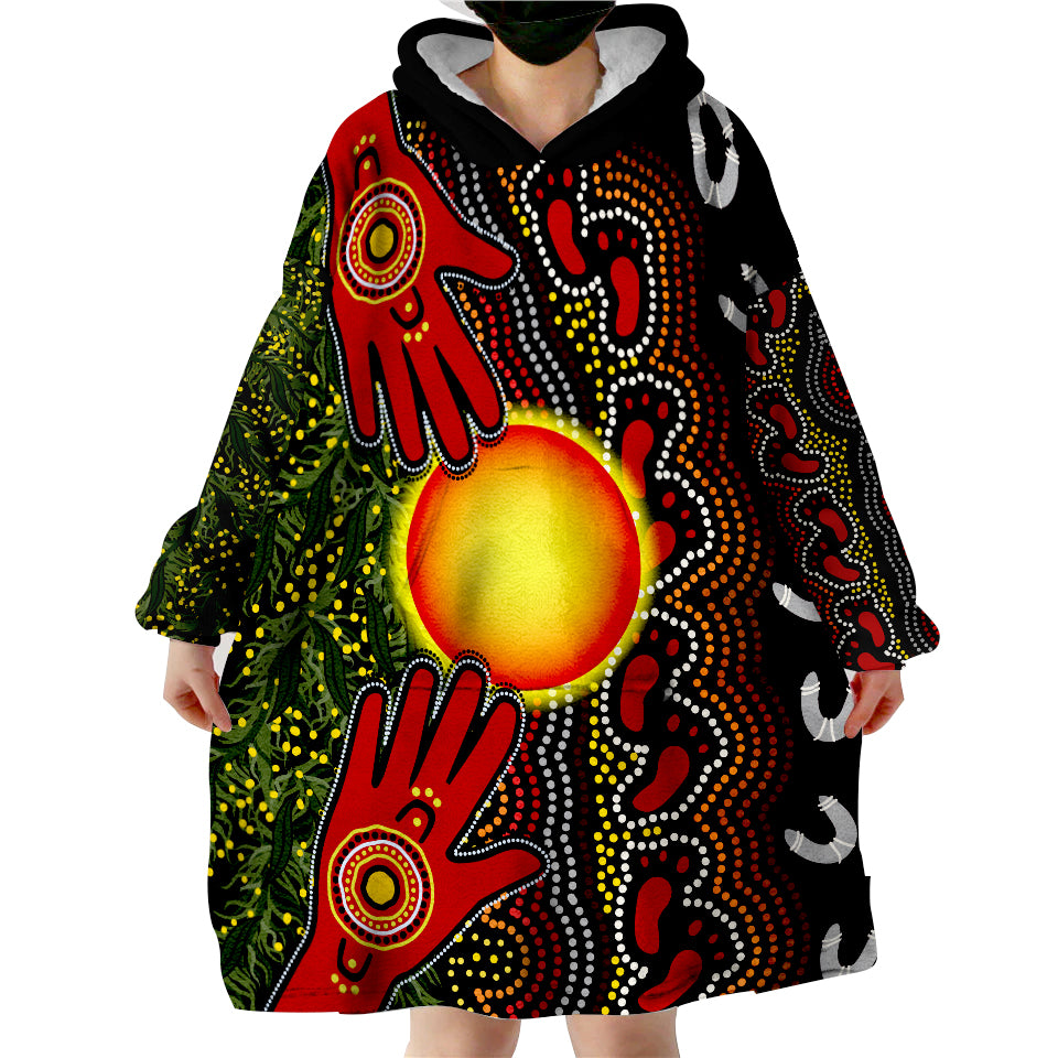 custom-text-and-number-aboriginal-dot-painting-go-to-touch-the-sun-wearable-blanket-hoodie