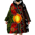 custom-text-and-number-aboriginal-dot-painting-go-to-touch-the-sun-wearable-blanket-hoodie