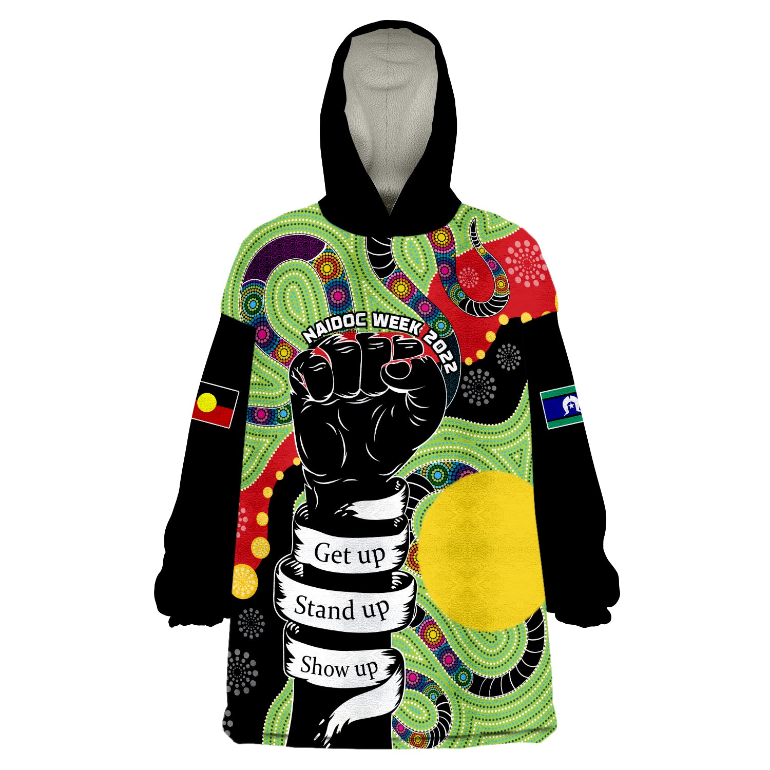 custom-text-and-number-aboriginal-naidoc-week-stronger-together-unique-style-wearable-blanket-hoodie