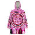 custom-text-and-number-aboriginal-stand-up-circle-dot-with-lizard-version-pink-wearable-blanket-hoodie