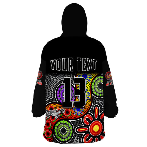 custom-text-and-number-all-stars-christmas-indigenous-dreamtime-wearable-blanket-hoodie