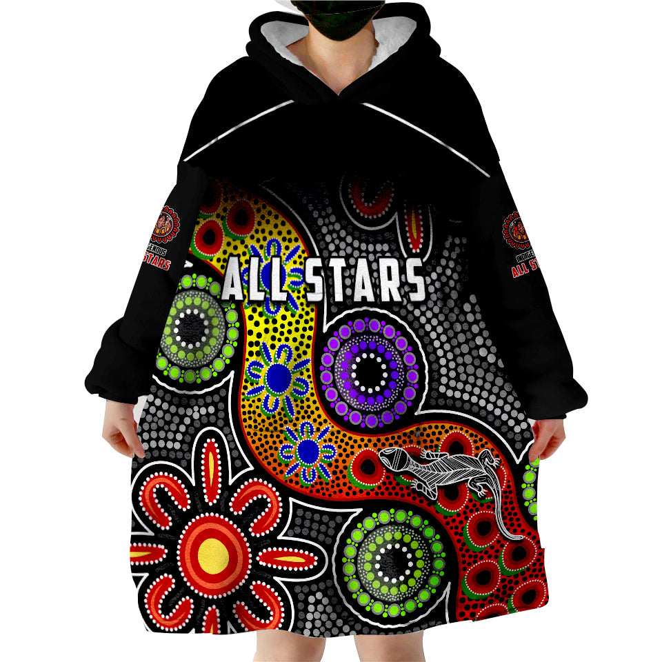 custom-text-and-number-all-stars-christmas-indigenous-dreamtime-wearable-blanket-hoodie