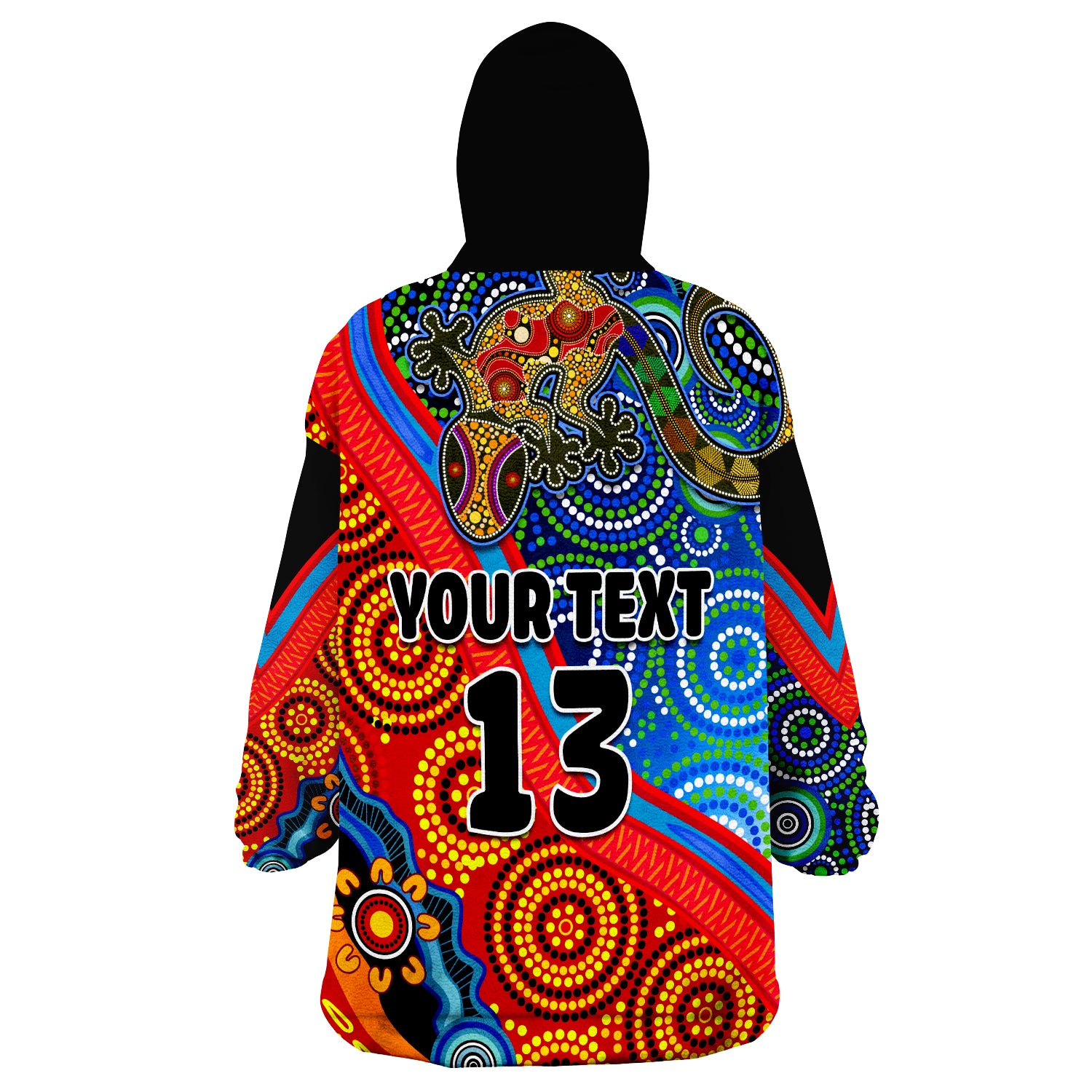 custom-text-and-number-australia-lizard-and-sun-aboriginal-art-speical-wearable-blanket-hoodie
