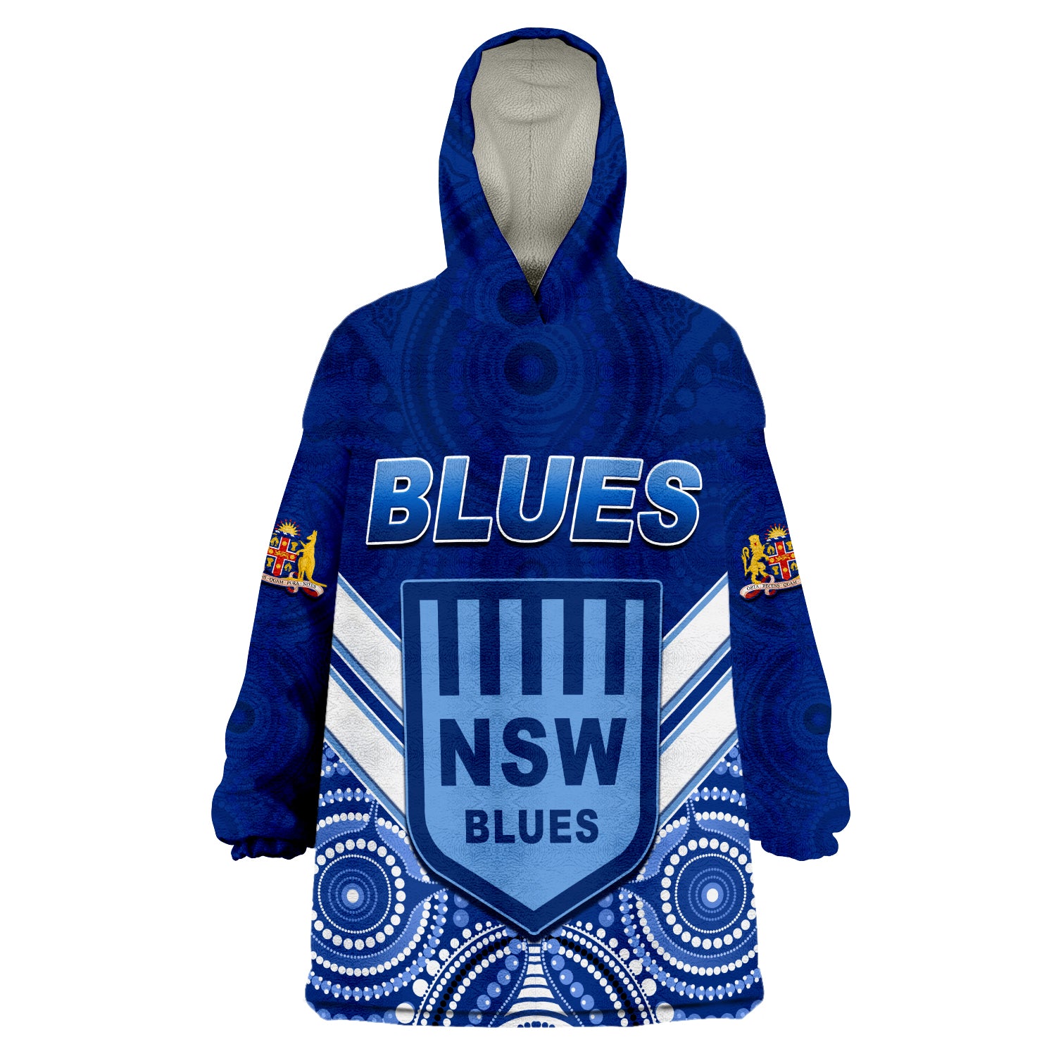 custom-text-and-number-blues-nsw-rugby-aboriginal-new-south-wales-origin-wearable-blanket-hoodie