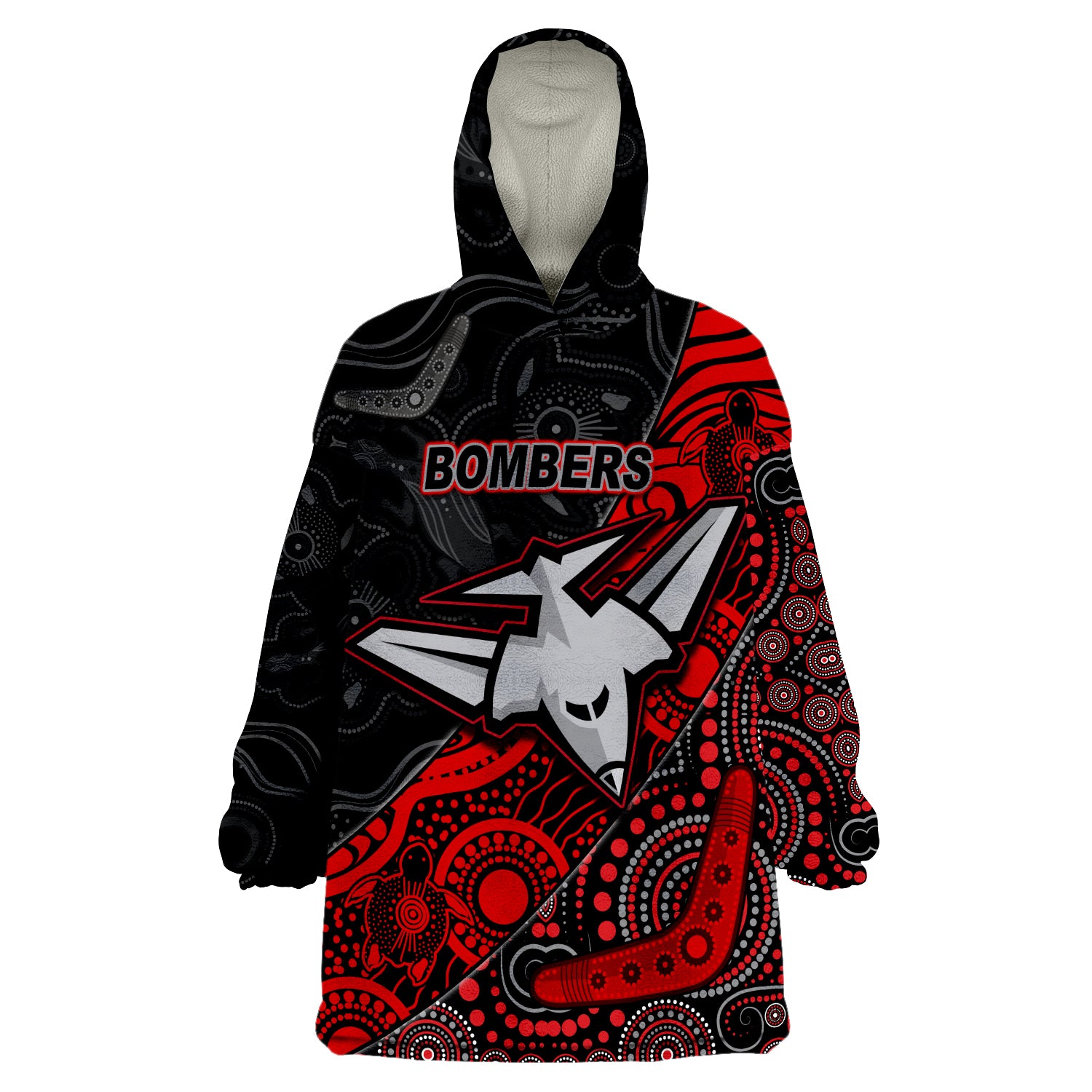 custom-text-and-number-bombers-football-essendon-aboriginal-wearable-blanket-hoodie