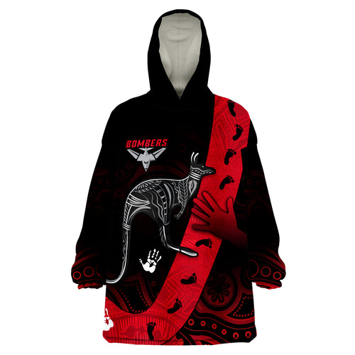 custom-text-and-number-bombers-indigenous-essendon-for-life-wearable-blanket-hoodie