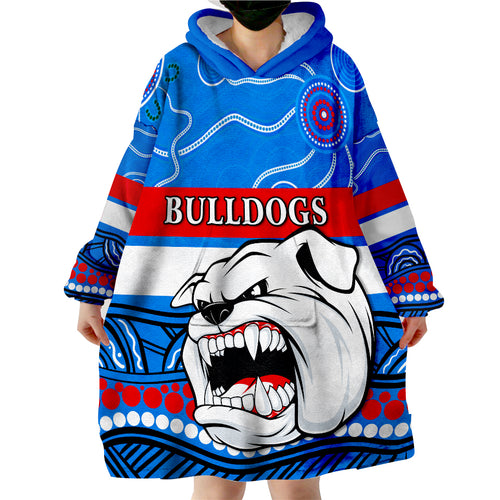 custom-text-and-number-bulldogs-indigenous-western-football-wearable-blanket-hoodie