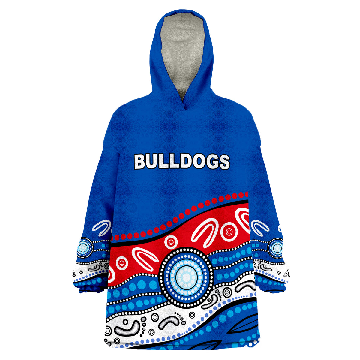 custom-text-and-number-bulldogs-indigenous-western-wearable-blanket-hoodie