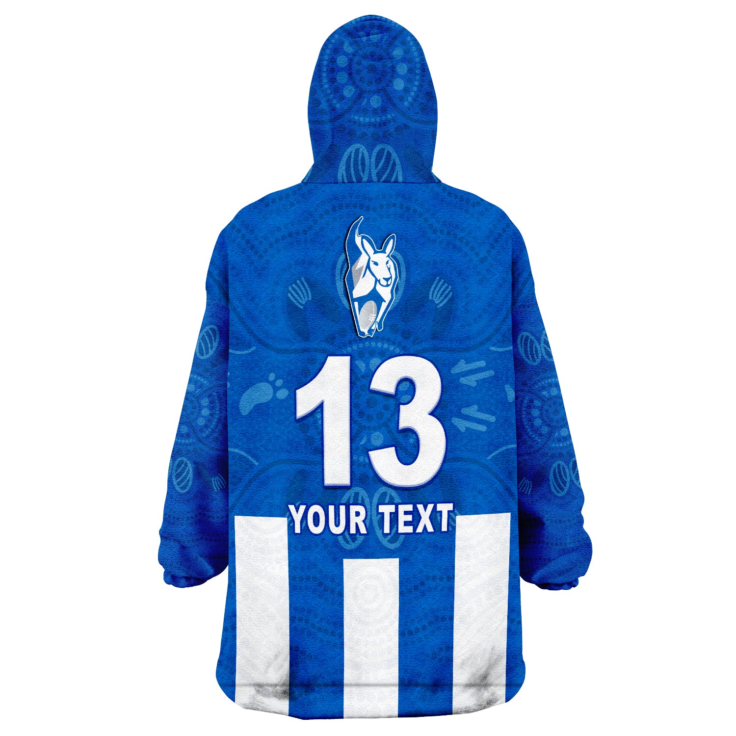 custom-text-and-number-kangaroos-laramba-roos-football-club-wearable-blanket-hoodie