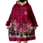 custom-text-and-number-maroons-rugby-queensland-2022-aboriginal-wearable-blanket-hoodie