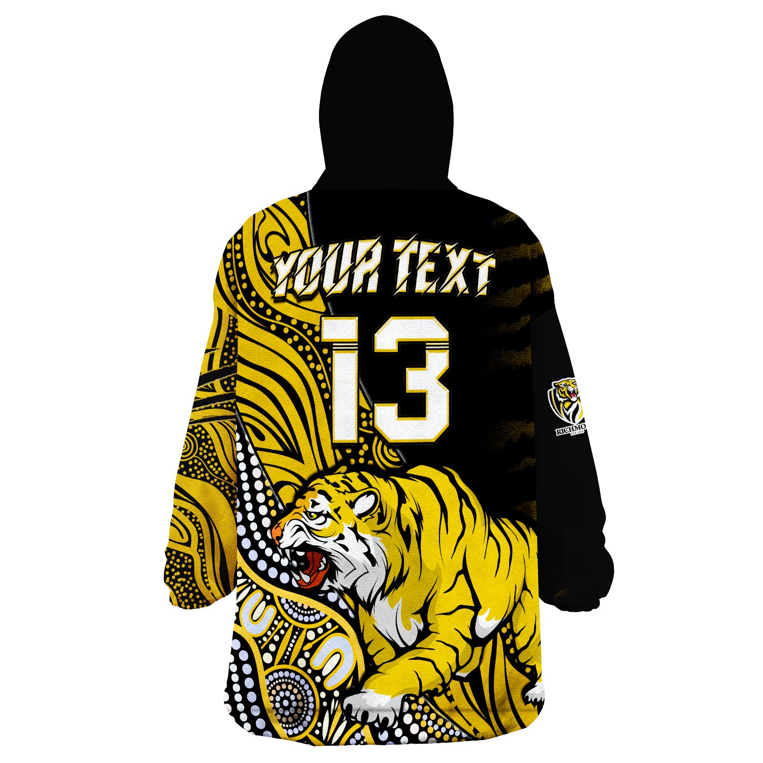 custom-text-and-number-richmond-football-aboriginal-go-the-tigers-premiers-wearable-blanket-hoodie
