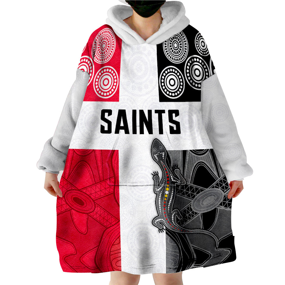custom-text-and-number-saints-football-st-kilda-indigenous-wearable-blanket-hoodie