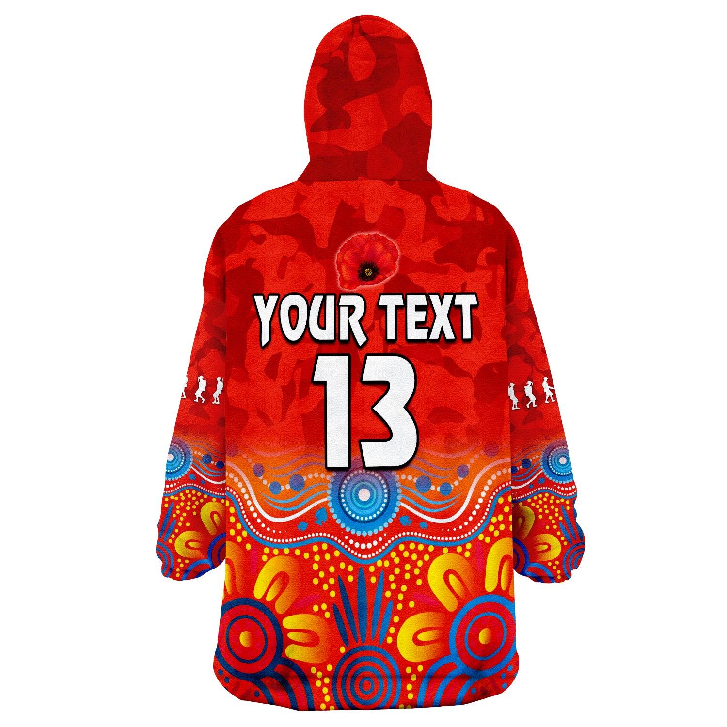custom-text-and-number-suns-anzac-2022-gold-coast-aboriginal-poppy-wearable-blanket-hoodie