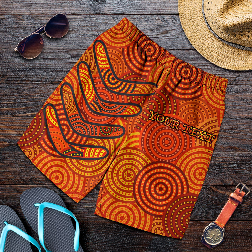 aboriginal-personalised-mens-short-aboriginal-boomerangs-and-dot-circle
