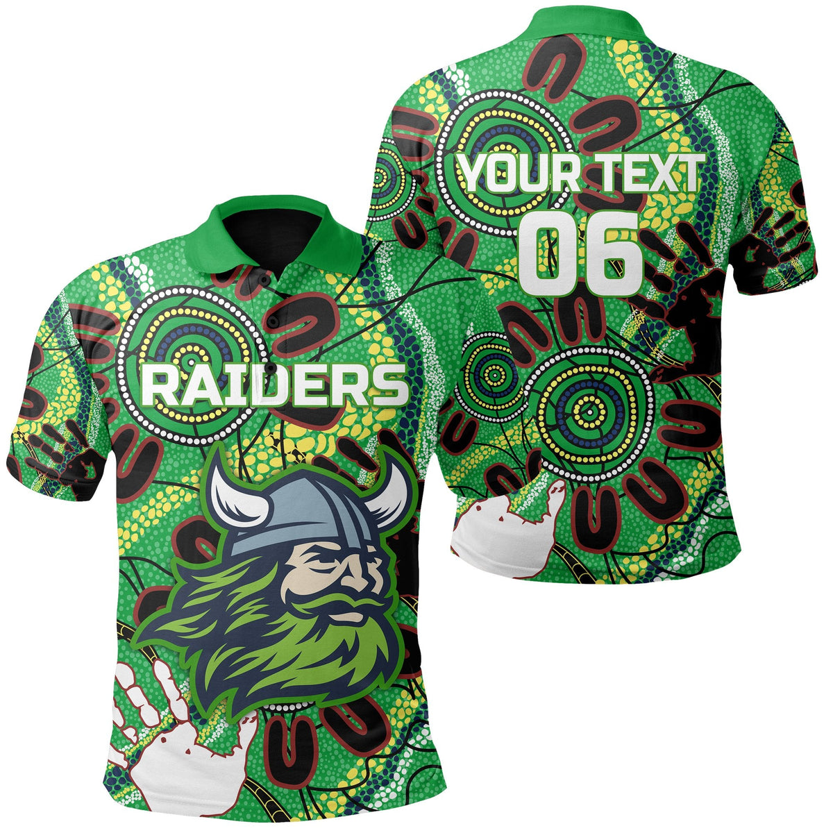 custom-personalised-canberra-polo-shirt-raiders-indigenous-custom-text-and-number
