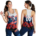 (Custom Personalised) Roosters Anzac Day Women Tank Top - Indigenous Art
