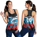 (Custom Personalised) Cronulla-Sutherland Sharks Anzac Day Indigenous Art Women Tank Top