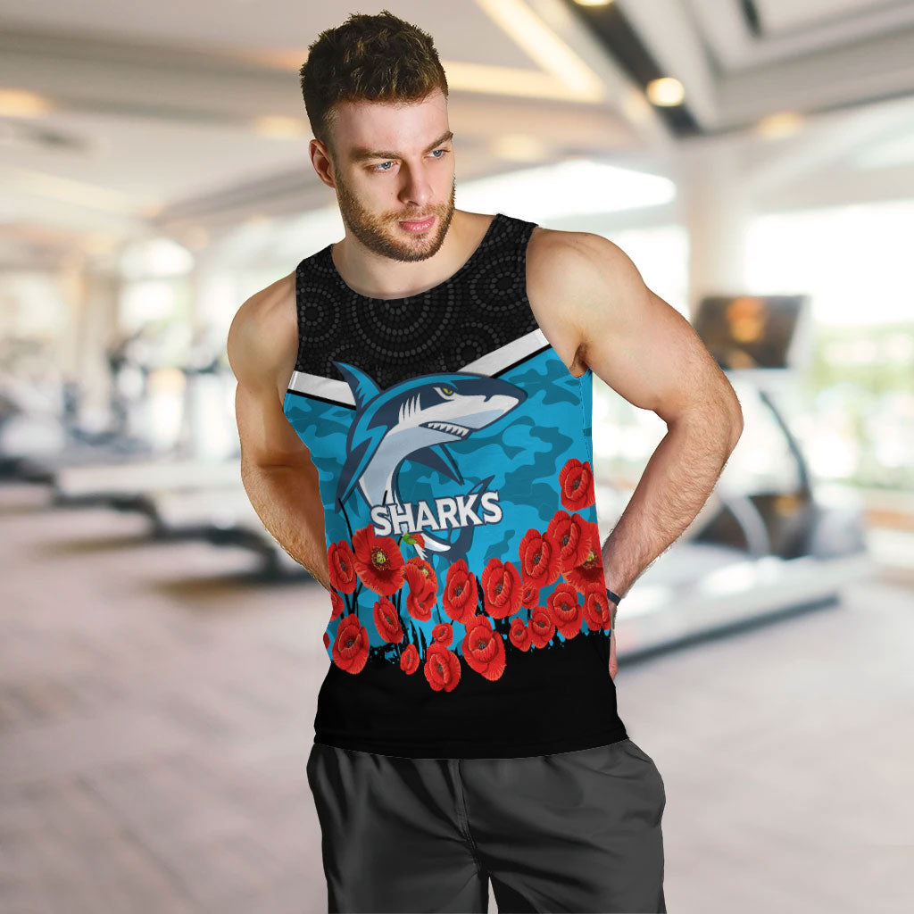 custom-personalised-cronulla-sutherland-sharks-anzac-day-indigenous-art-men-tank-top