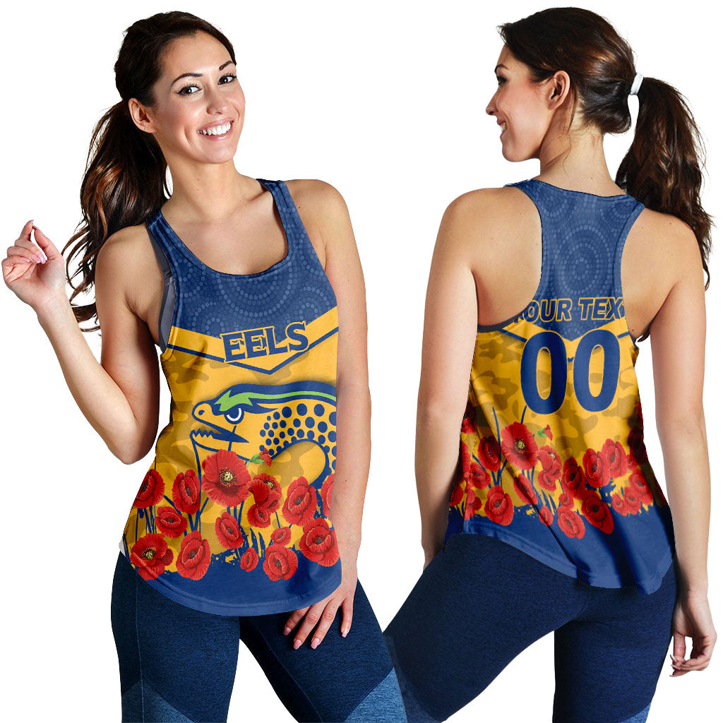 (Custom Personalised) Eels Anzac Women Men Tank Top - Indigenous Art