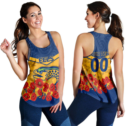 (Custom Personalised) Eels Anzac Women Men Tank Top - Indigenous Art