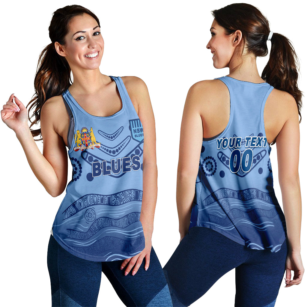 (Custom Personalised) New South Wales Blues Aboriginal Indigenous Women Tank Top - LT12