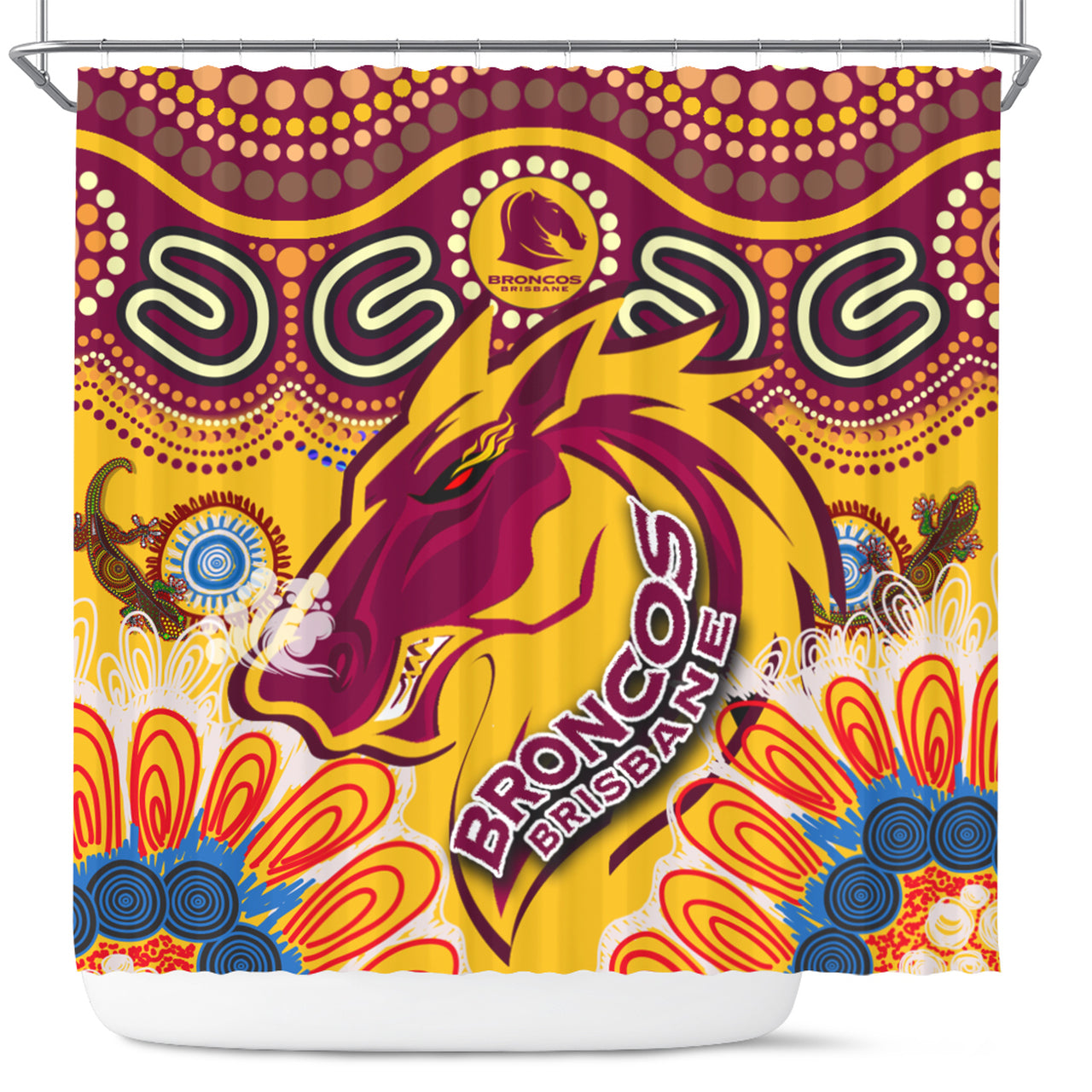 broncos-2022-rugby-custom-shower-curtain-indigenous-super-broncos-with-aussie-gecko