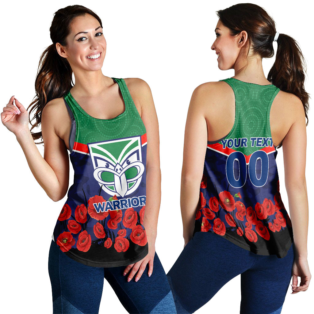 (Custom Personalised) New Zealand Warriors Anzac Day Indigenous Art Women Tank Top