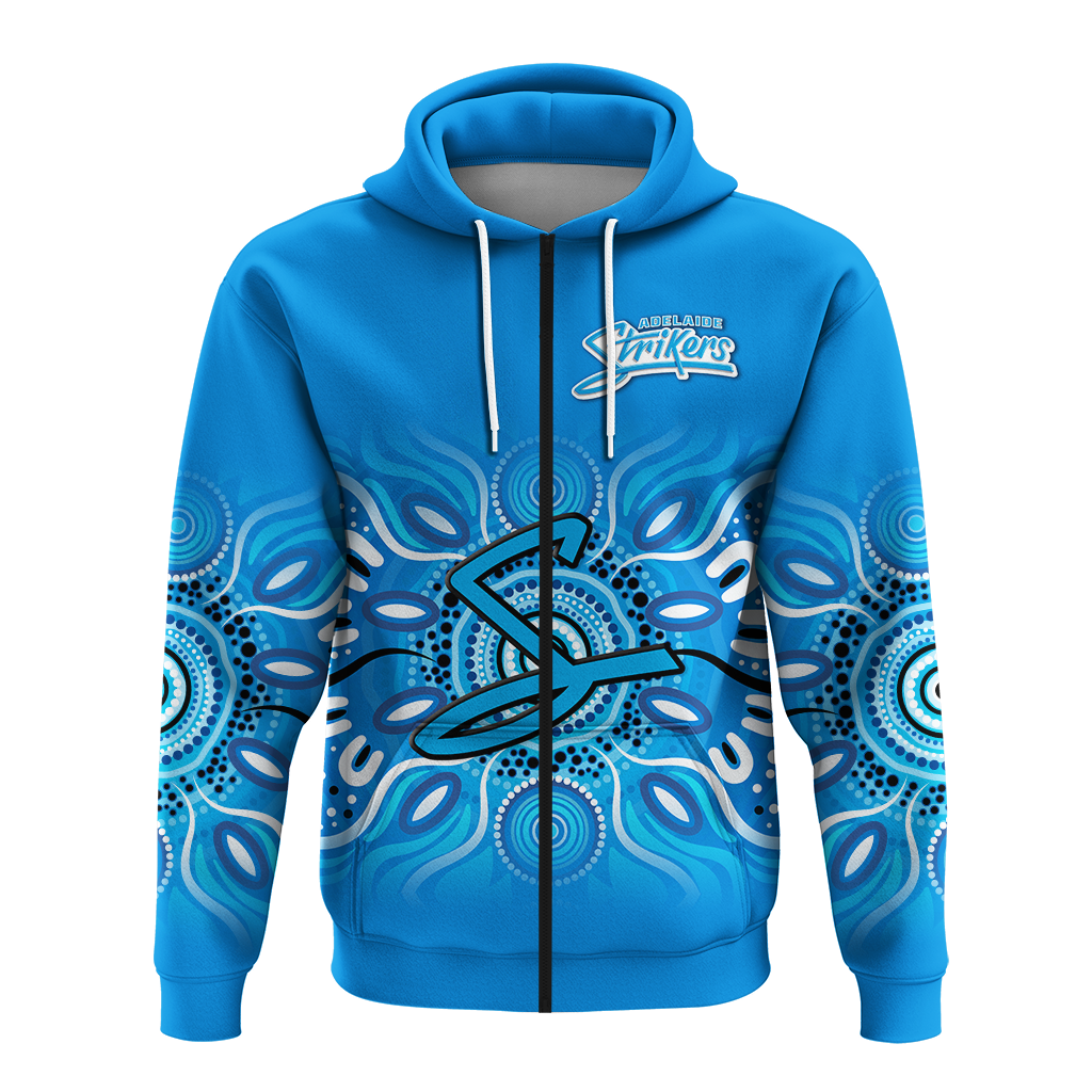(Custom Personalised) Adelaide Strikers Aboriginal Cricket 2022 Hoodie - LT12
