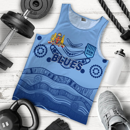 (Custom Personalised) New South Wales Blues Aboriginal Indigenous Men Tank Top - LT12