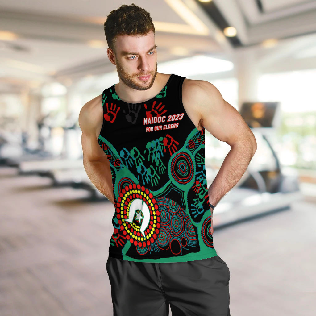 (Custom Personalised) NAIDOC Week 2023 Aboriginal Art For Our Elders Men Tank Top - LT12