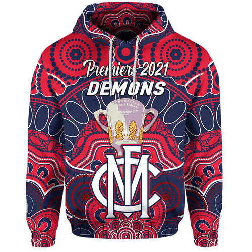 custom-personalised-melbourne-demons-indigenous-hoodie-football-2021-premiers-trophy-custom-text-and-number