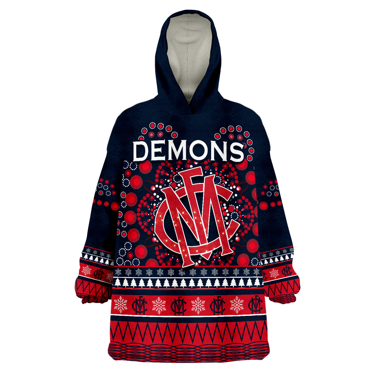demons-merry-christmas-melbourne-football-indigenous-wearable-blanket-hoodie
