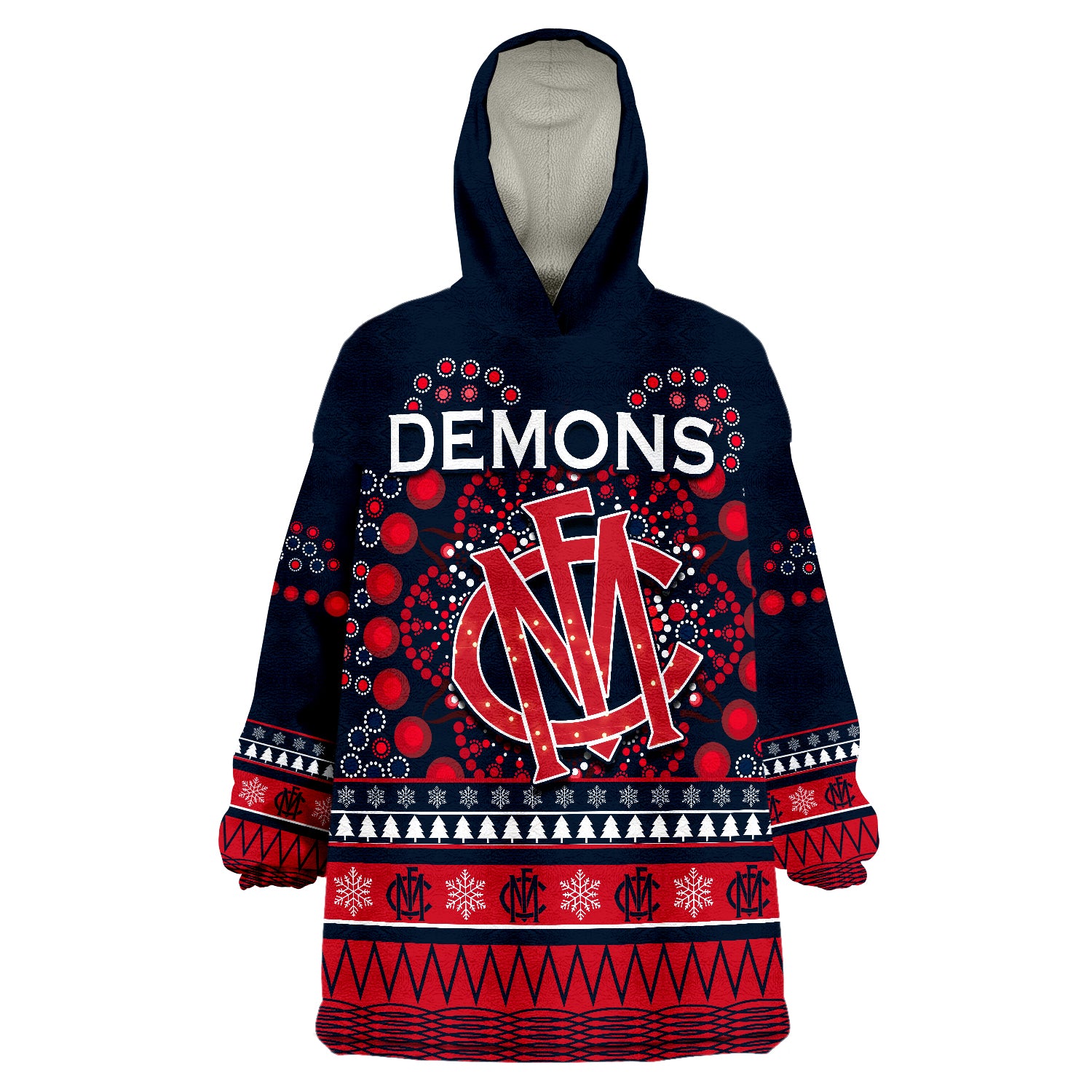 demons-merry-christmas-melbourne-football-indigenous-wearable-blanket-hoodie