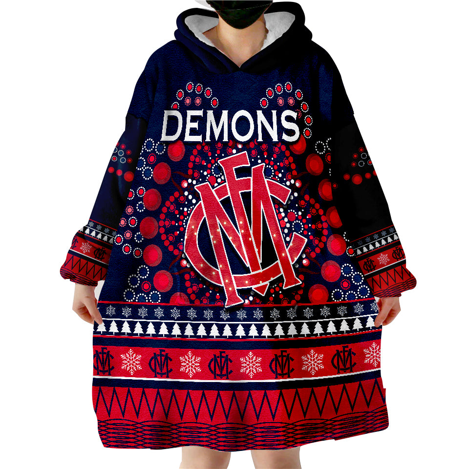 demons-merry-christmas-melbourne-football-indigenous-wearable-blanket-hoodie