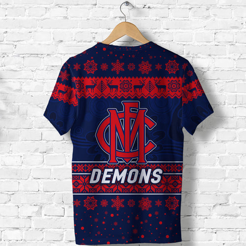melbourne-demons-t-shirt-christmas-simple-style