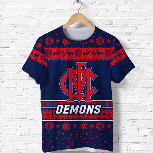 melbourne-demons-t-shirt-christmas-simple-style