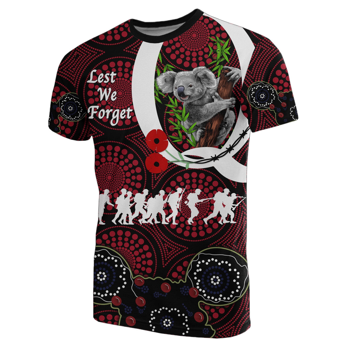 australia-t-shirt-queensland-reds-rugby-lest-we-forget-koala